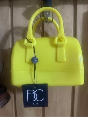 Yellow Mini Dome Handbag